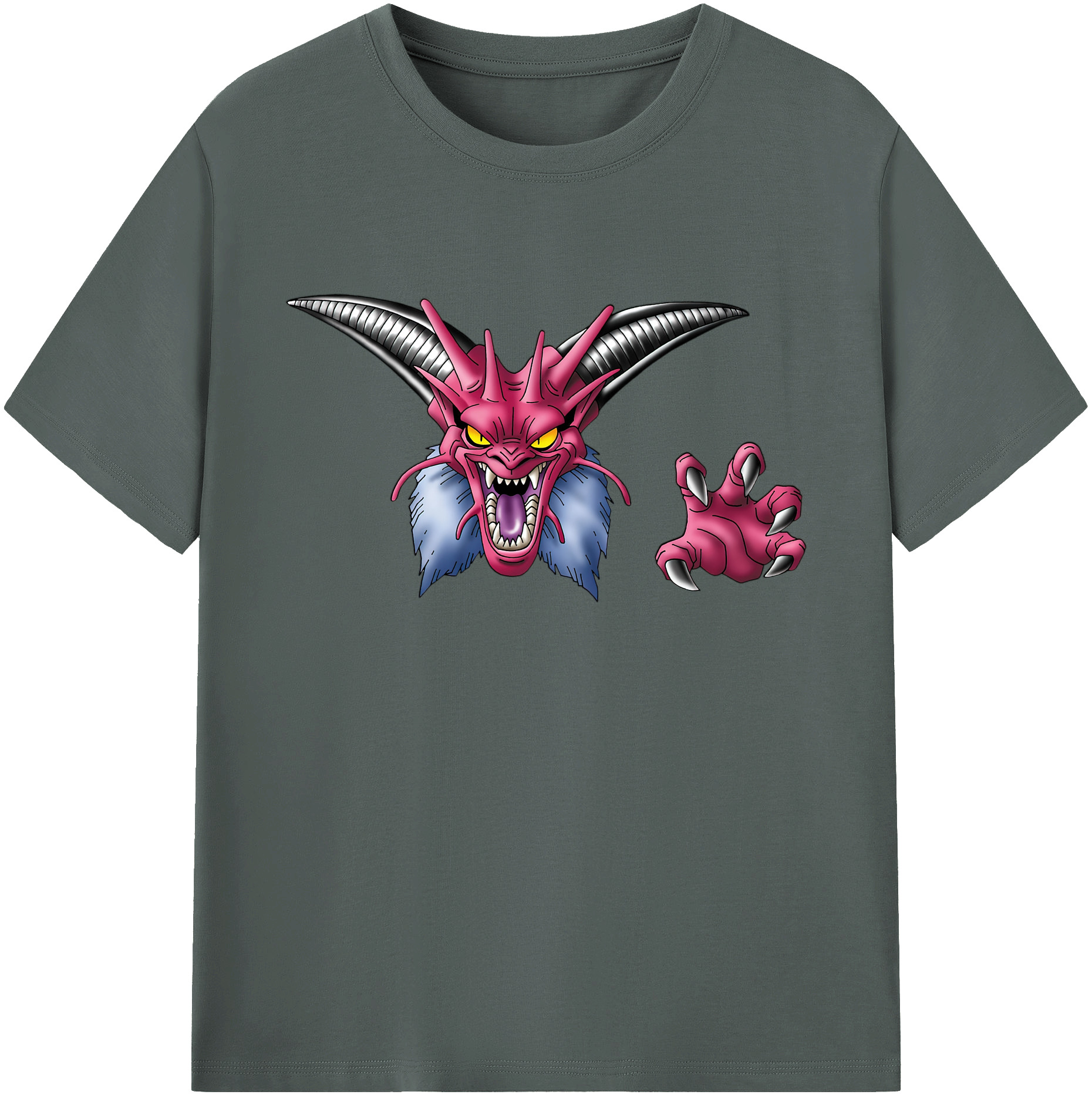 （画像用） ドラゴンクエスト Doragon Kuesuto Dragon Quest 綿100％ メンズ半袖Tシャツ｜肌触りやわらか＆通気性